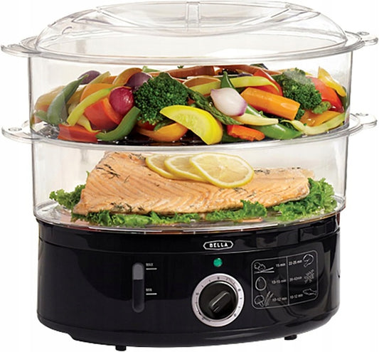 R275 BELLA 17702 two-tier steamer z7L black